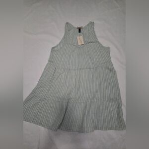 Universal Thread Light Blue and White Textured Top